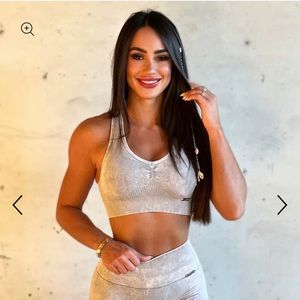 Bombshell Sportswear Mineral Seamless Bra Lunar Gray M